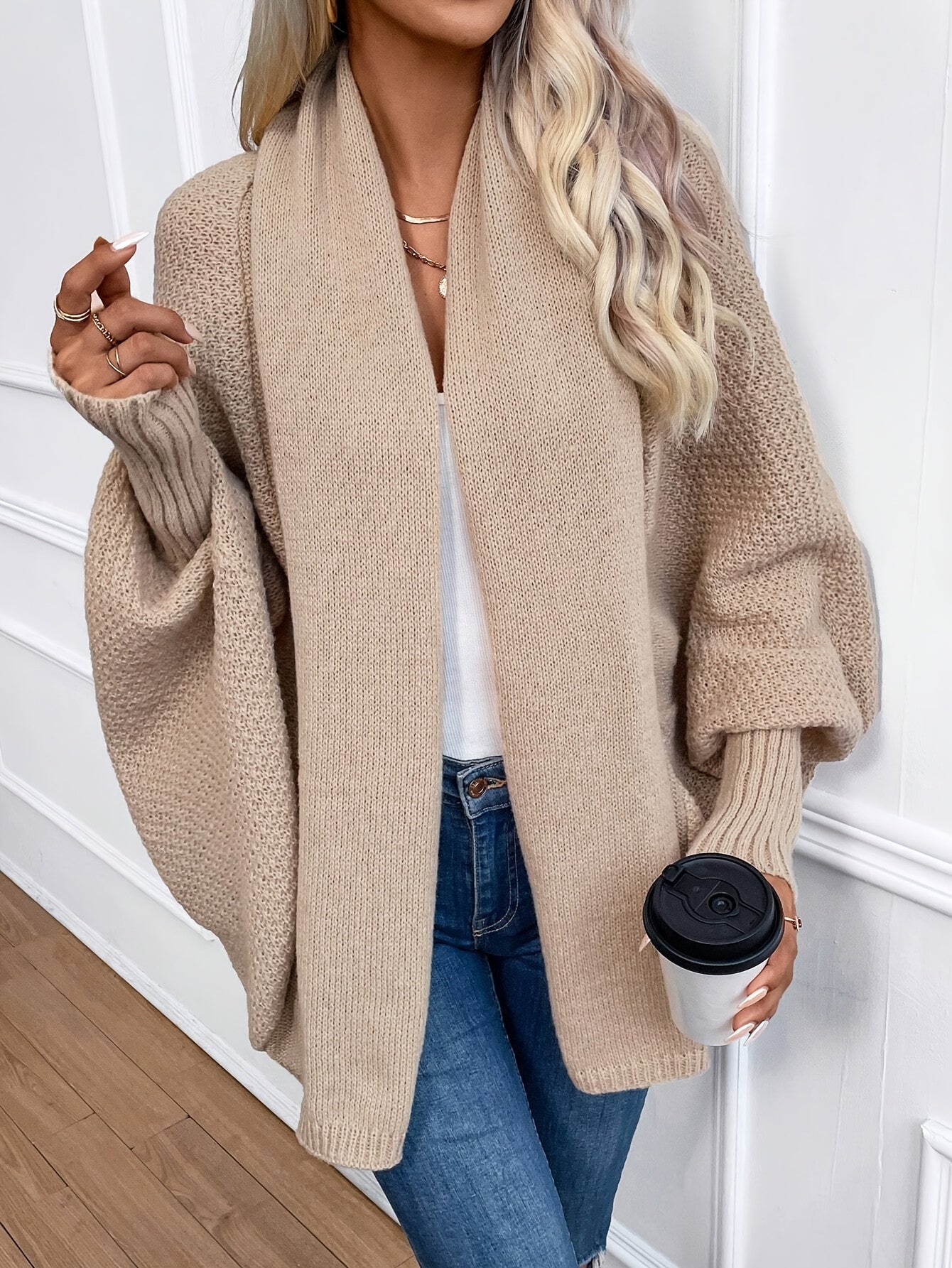 Cardigan Soft Knit Long Sleeve Elegant