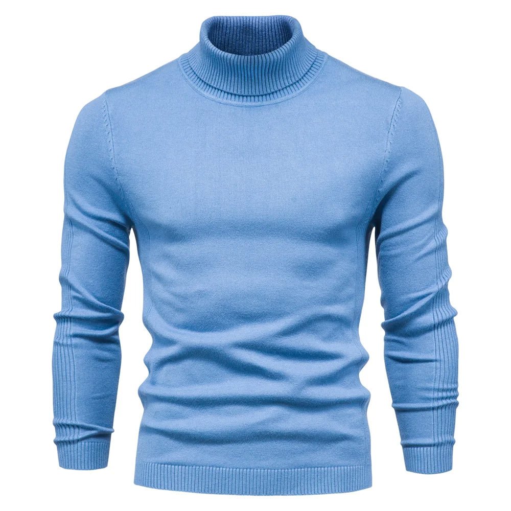 Mock Neck Knit Jumper Slim Fit