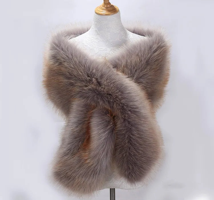 Shawl Faux Fur Soft Velvety Wrap