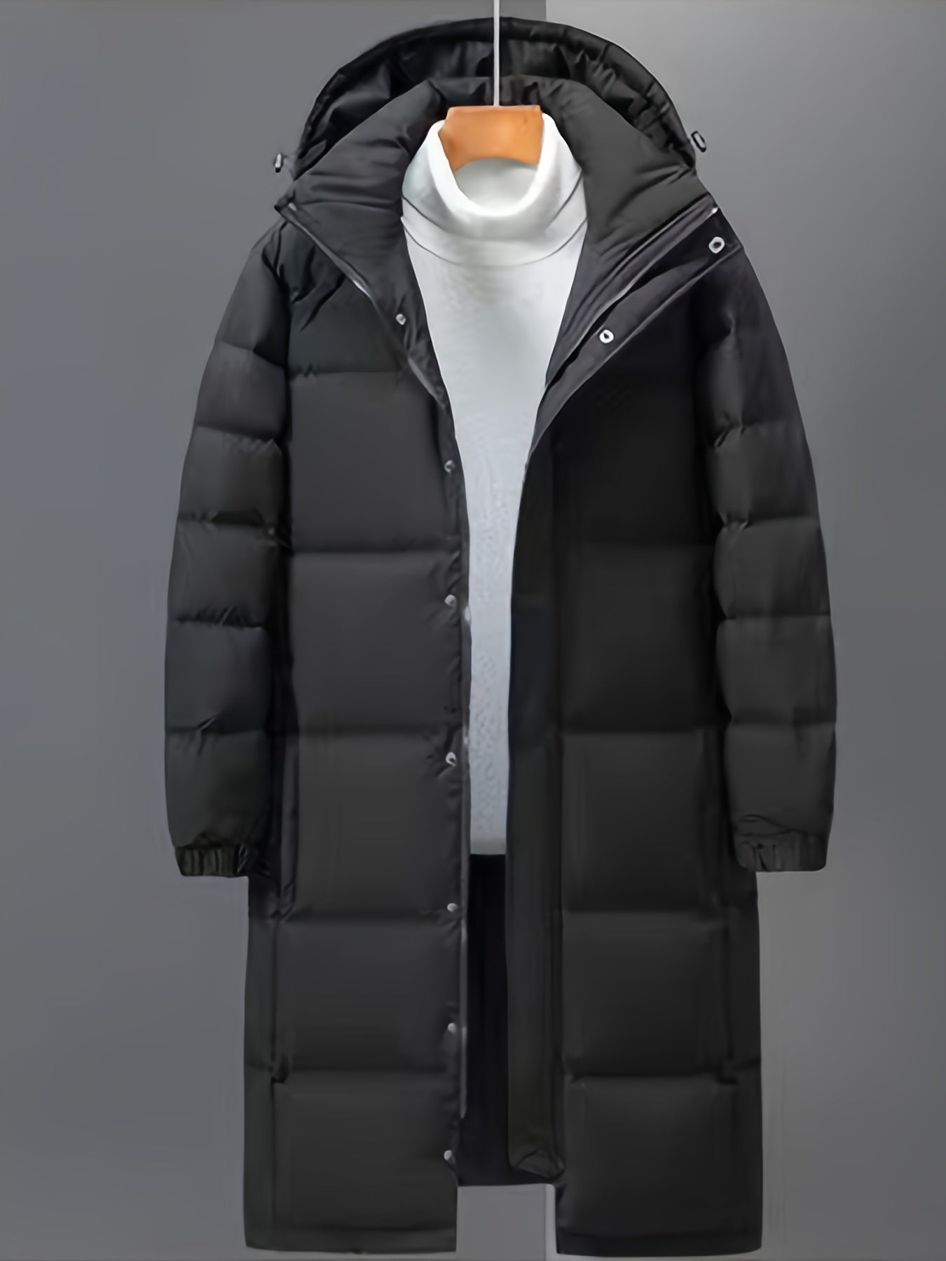 Puffer Coat Longline Padded Winter Warmth