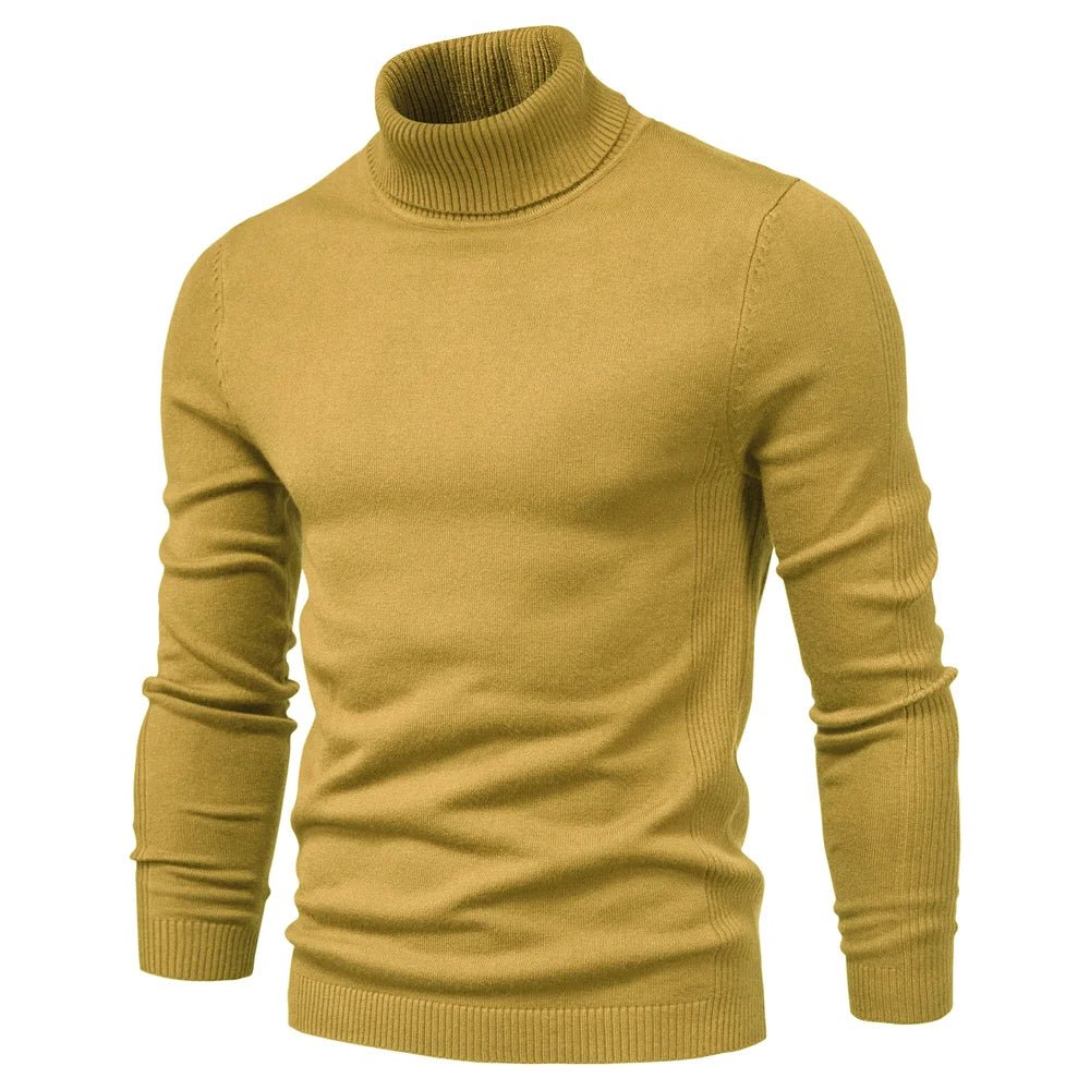 Mock Neck Knit Jumper Slim Fit