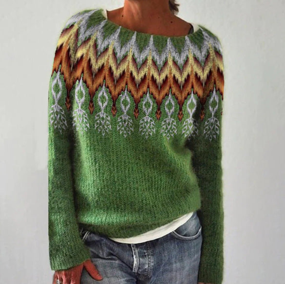 Vintage Knit Jumper Textured Warm Layer