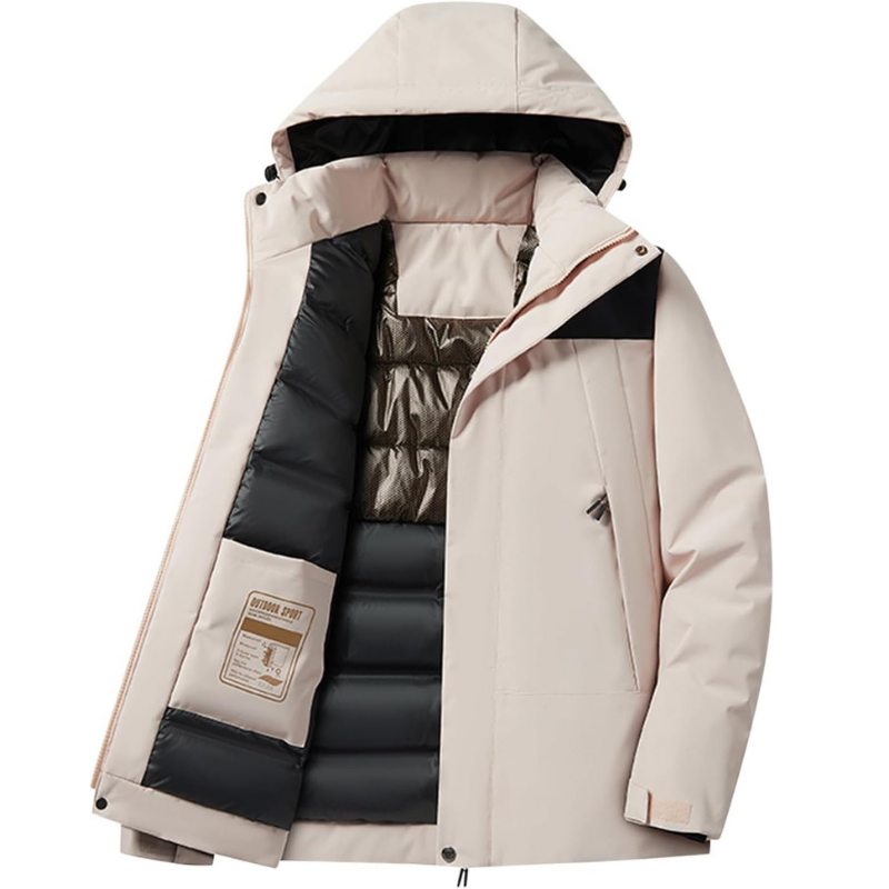 Hooded Ski Jacket Windproof Warm