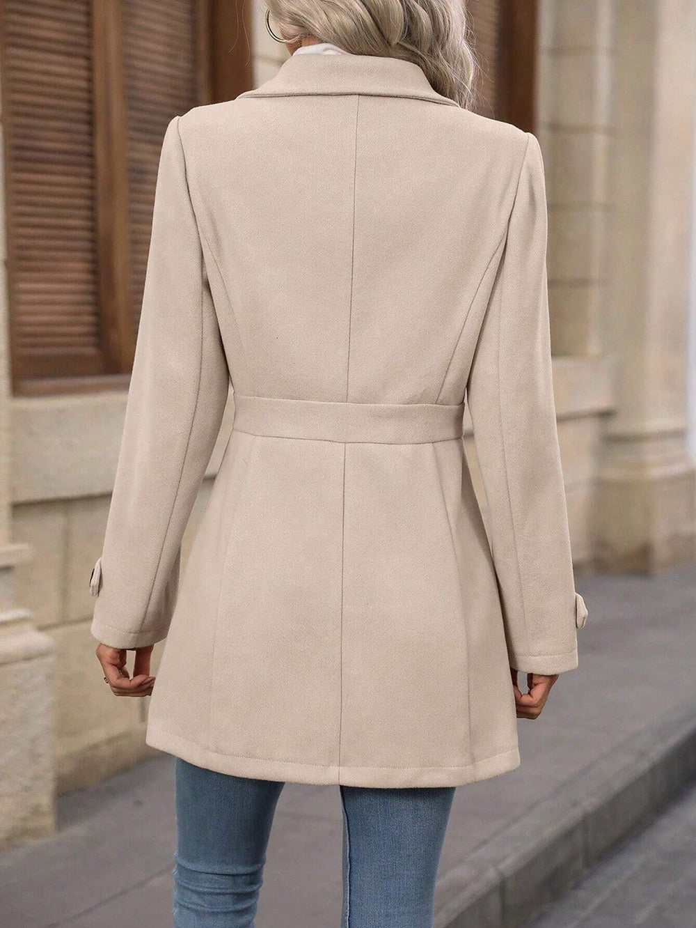 Belted Trench Coat Tailored Autumn Layer