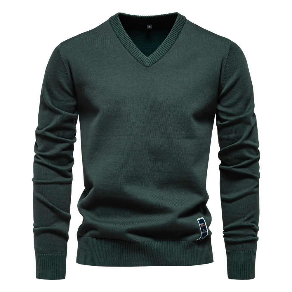 Classic V-Neck Knit Jumper