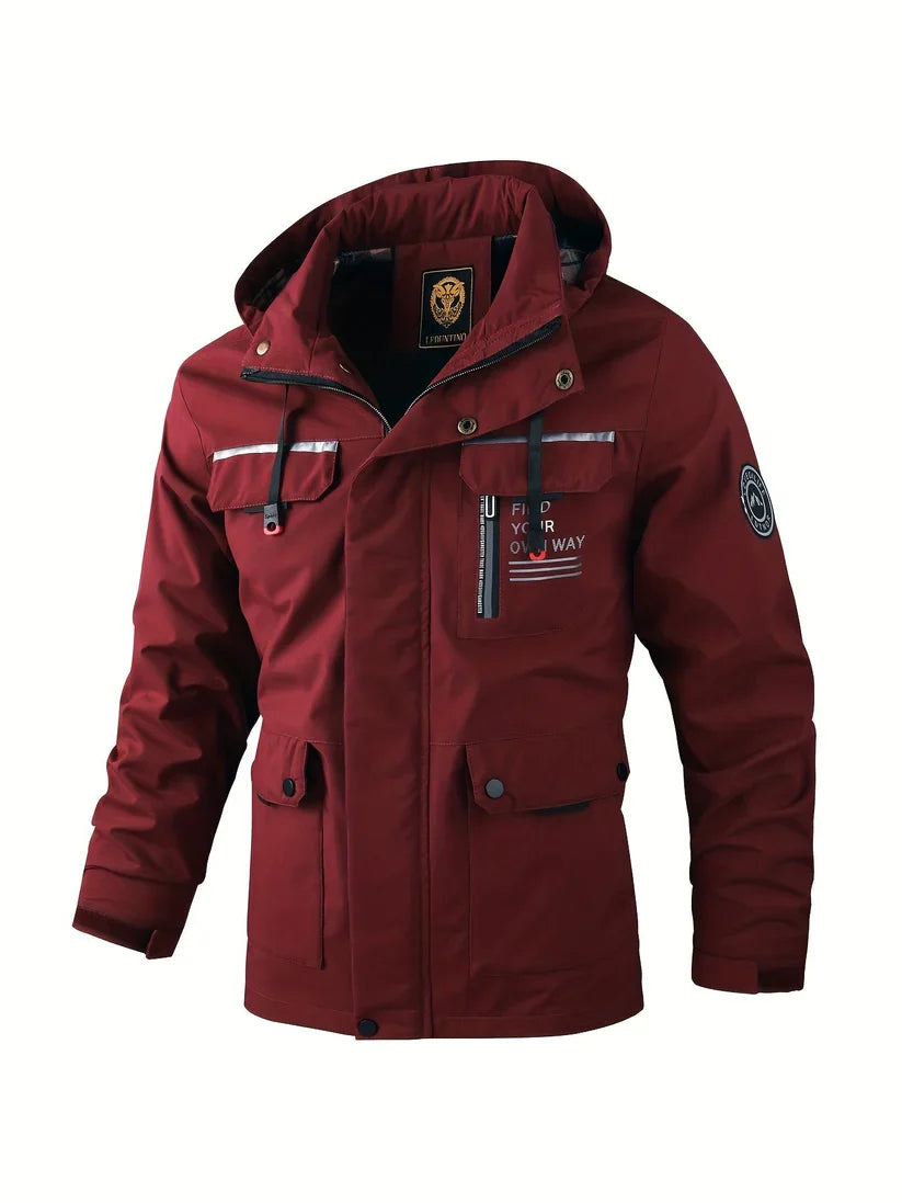 Winter Jacket Waterproof Insulated Adjustable Hood