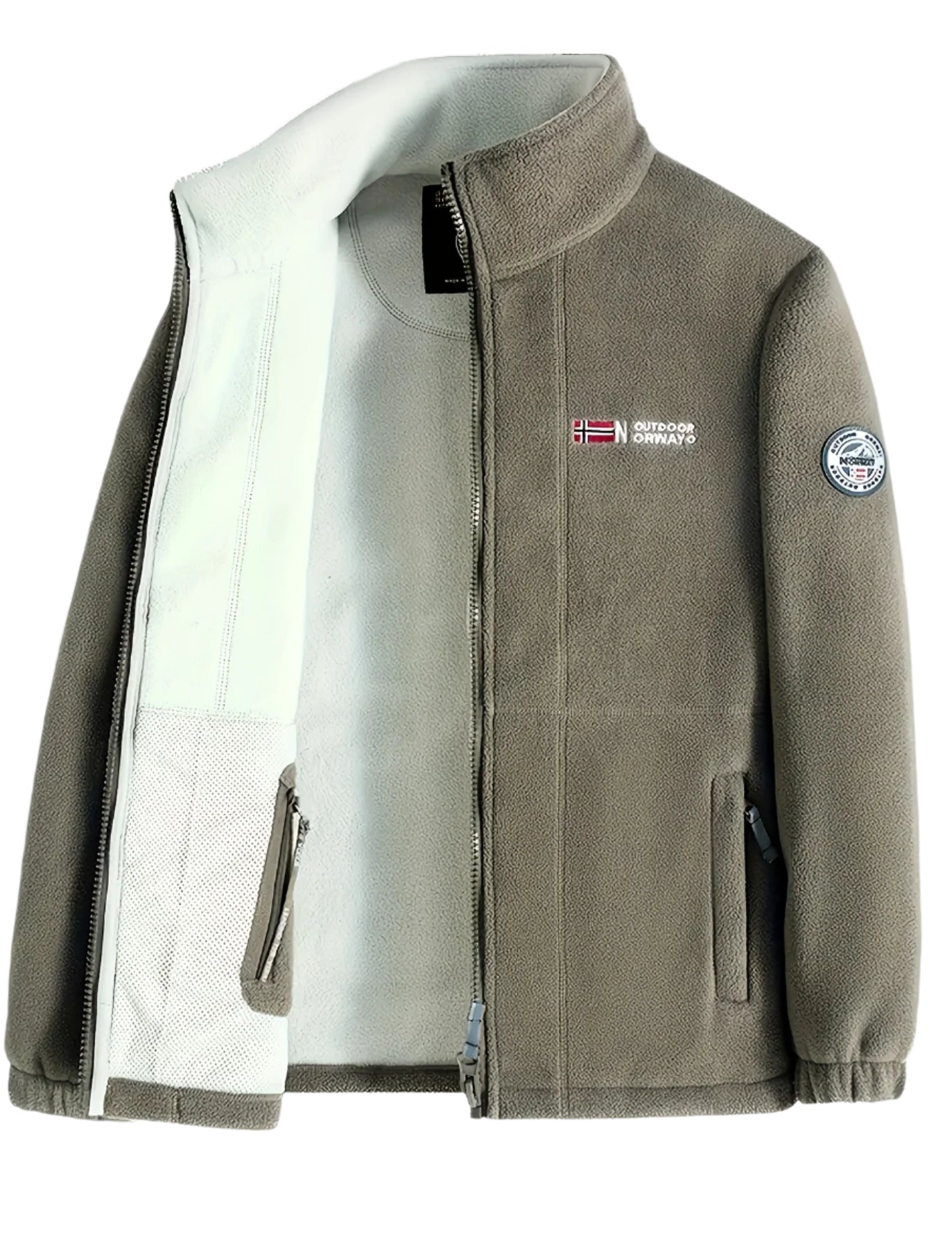 Fleece Jacket With High-Collar