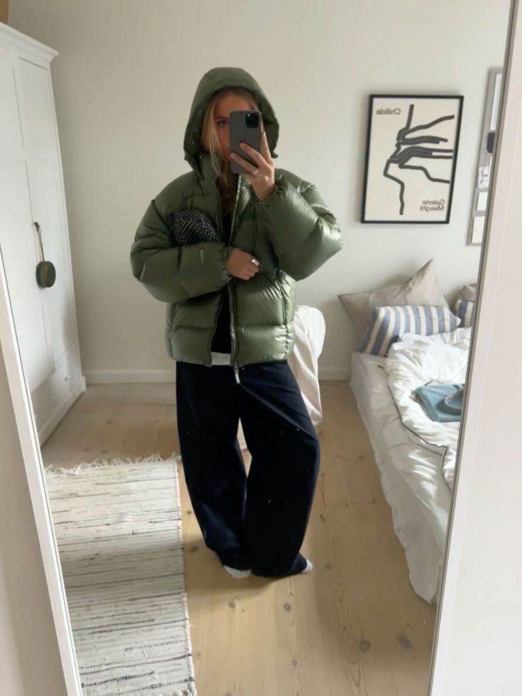 Quilted Puffer Jacket Hooded Winter Warmth