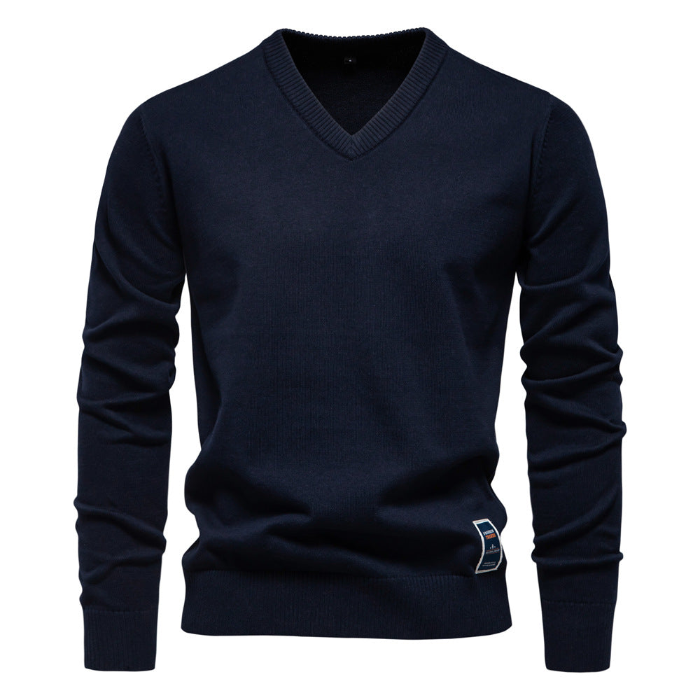 Classic V-Neck Knit Jumper