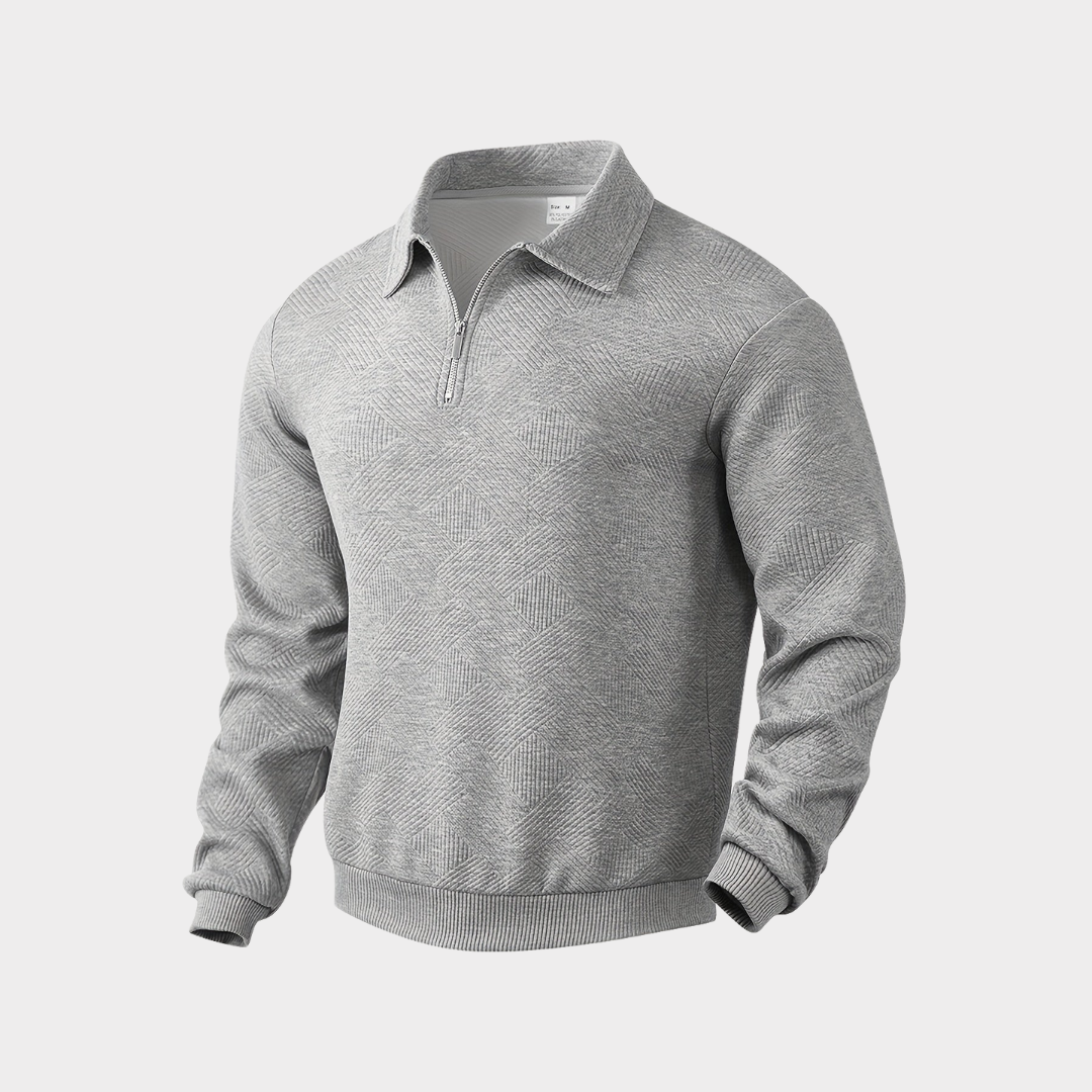 Quarter Zip Jumper Loose Comfortable Fit