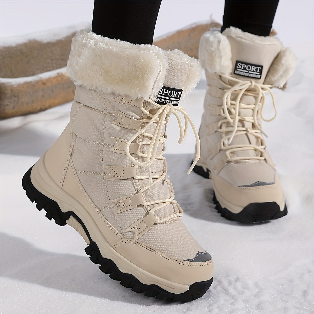 Winter Boots Warm Lined Non Slip Sole