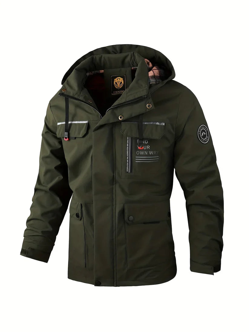 Winter Jacket Waterproof Insulated Adjustable Hood