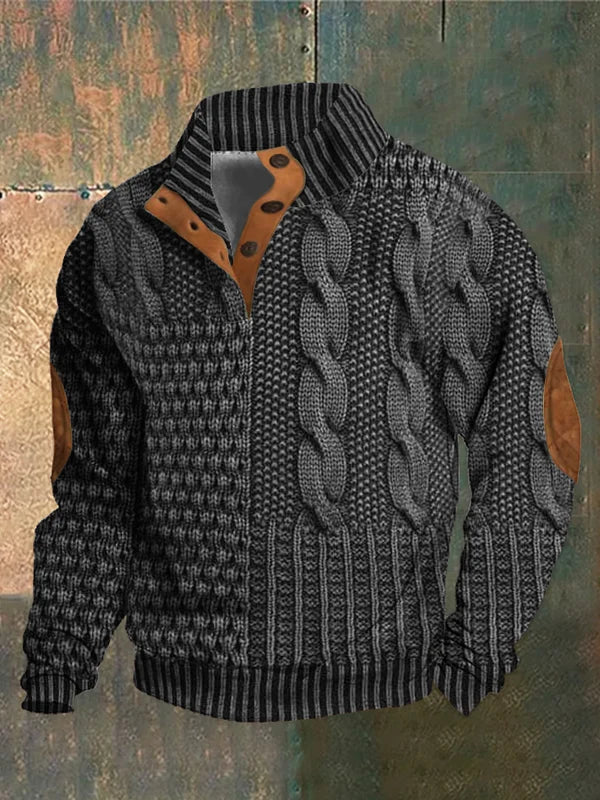Patterned Knit Jumper Soft Warm Everyday