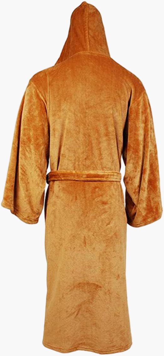 Hooded Bathrobe Long Tie Belt