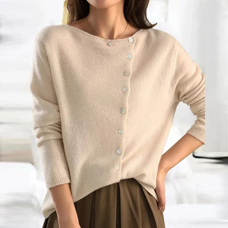 Asymmetric Knit Sweater (Women)
