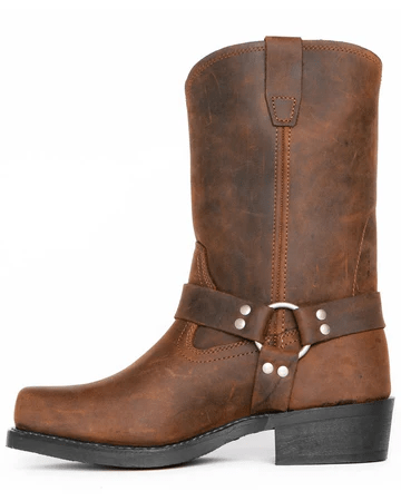 Harness Ankle Boots Leather-Look