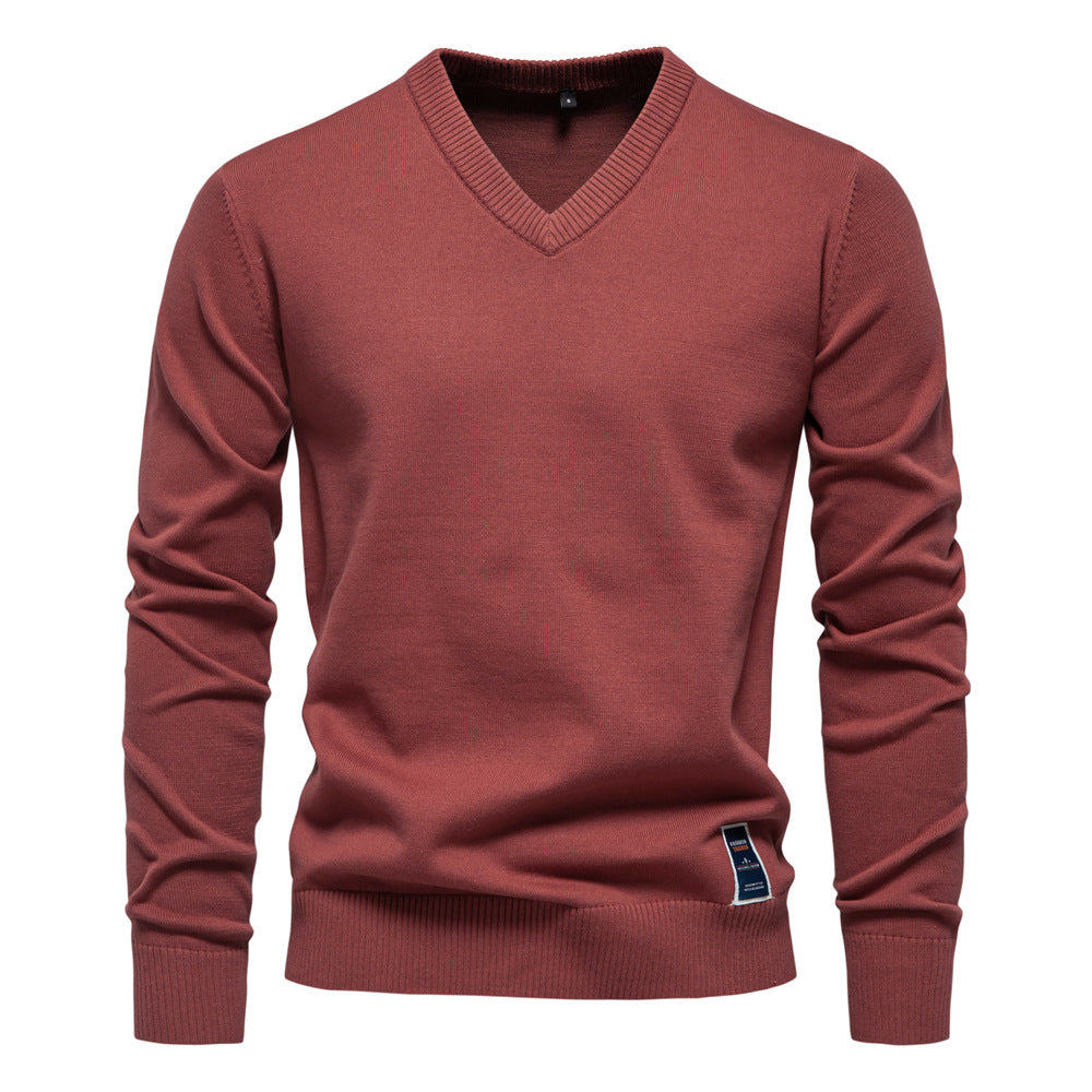 Jumper Classic V Neck Cotton Blend