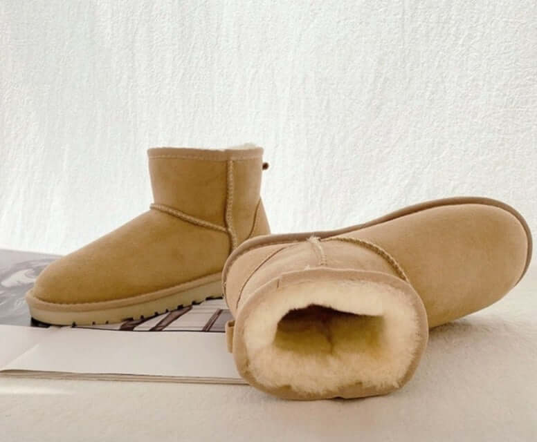 Ankle Boots Suede-Look Warm Lined Insole