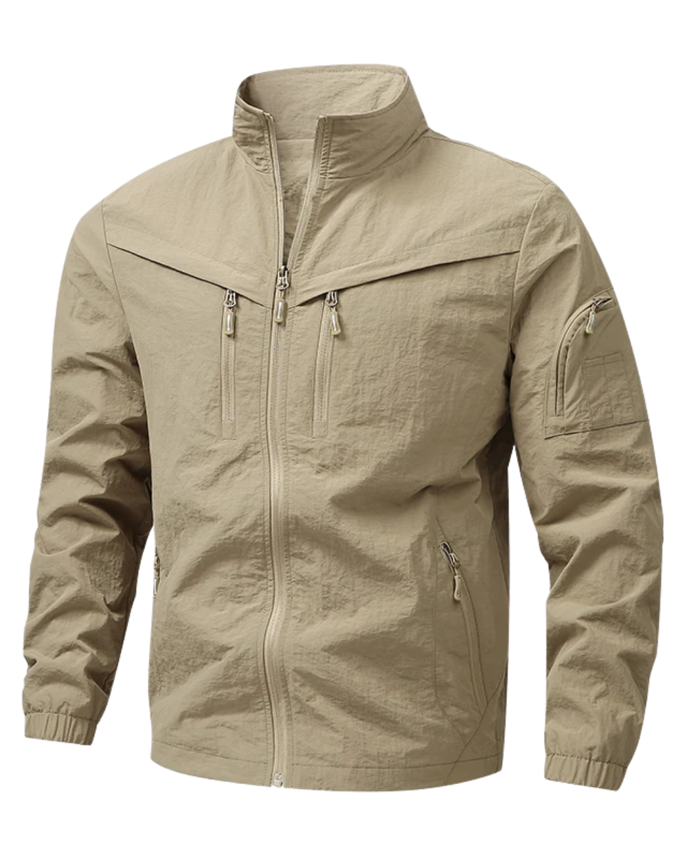 Waterproof Jacket Utility Pockets Lightweight Shell