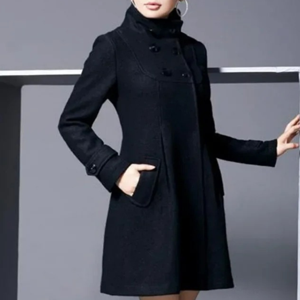 Classic Coat Side Pockets Structured Fit