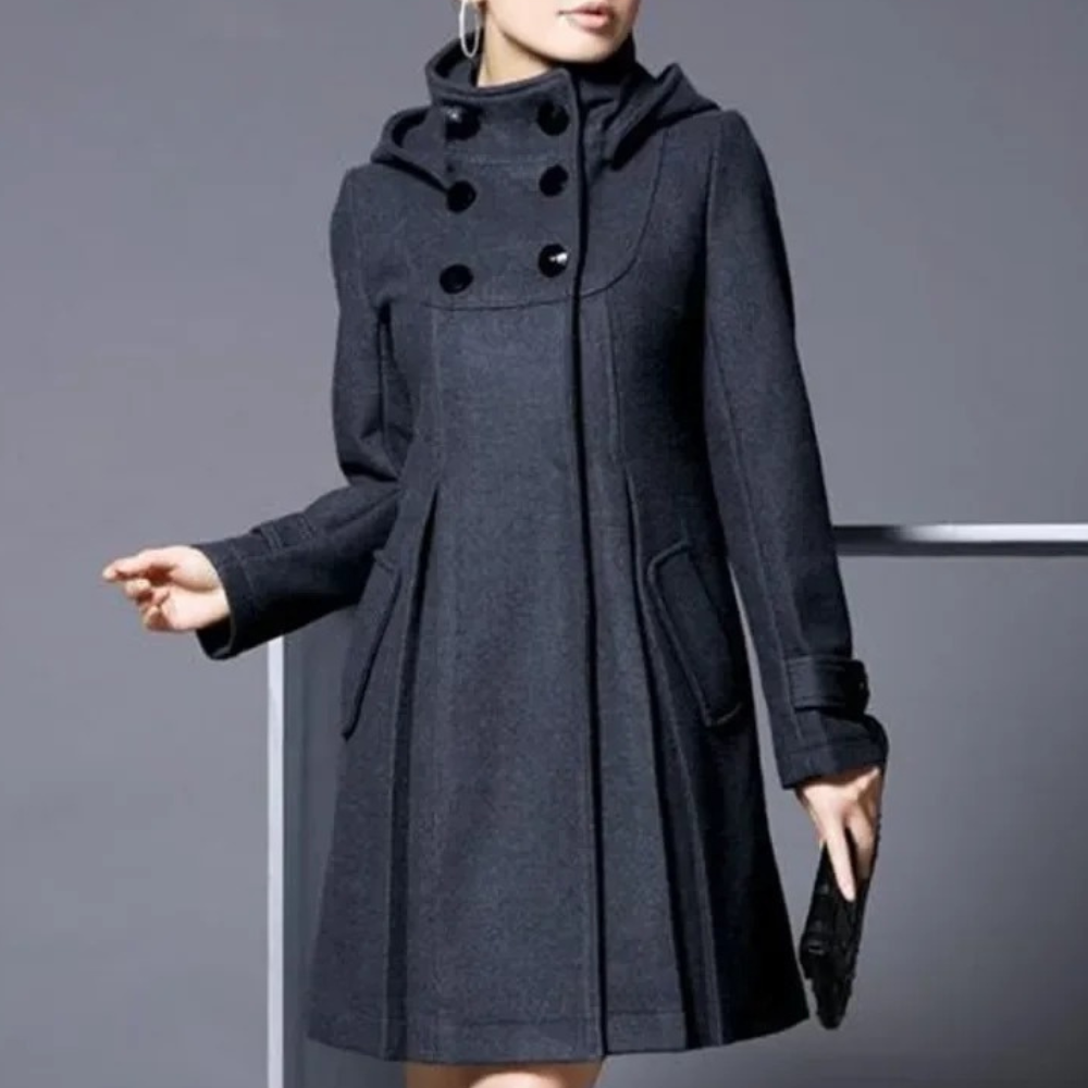 Classic Coat Side Pockets Structured Fit
