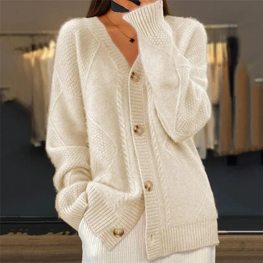 Button-Up Cardigan Soft-Knit