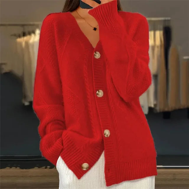 Button-Up Cardigan Soft-Knit