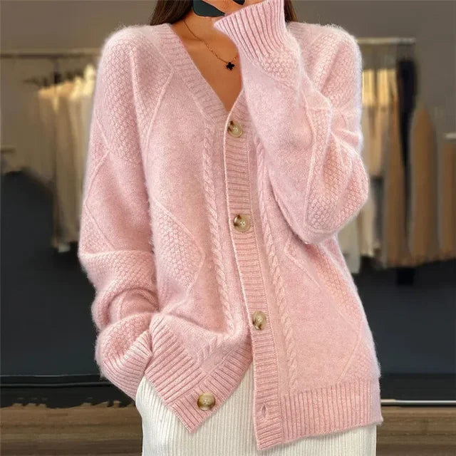 Button-Up Cardigan Soft-Knit