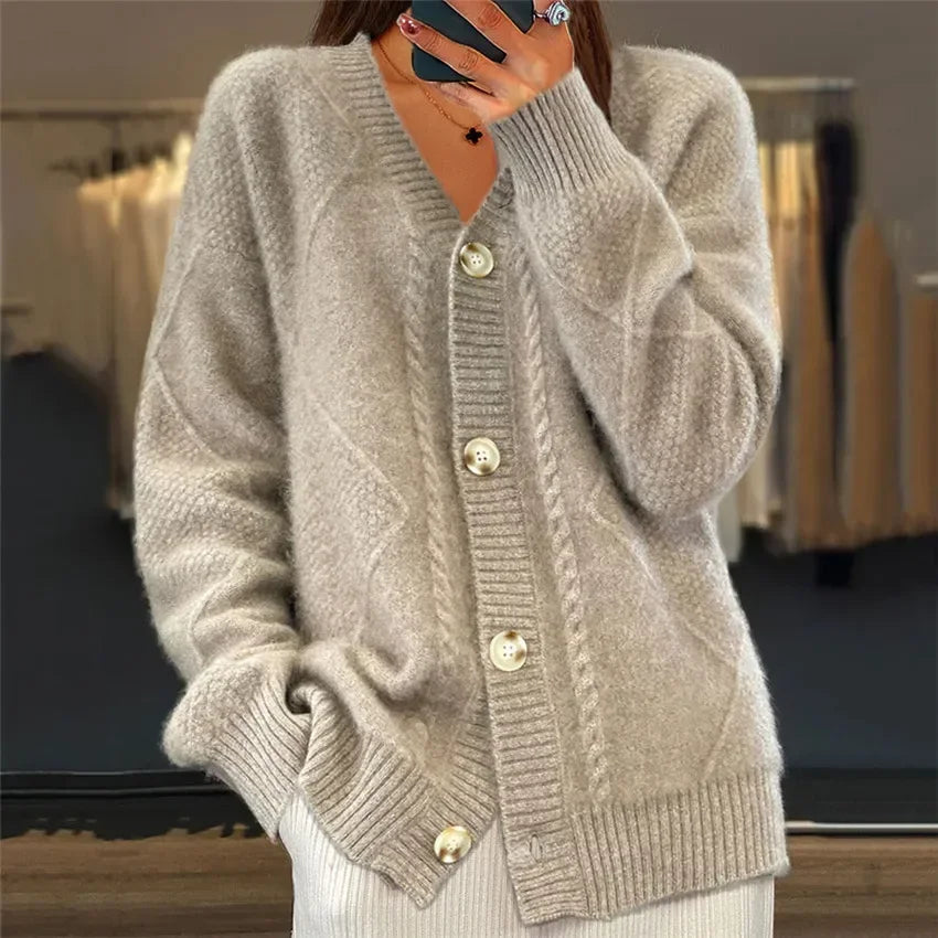 Button-Up Cardigan Soft-Knit