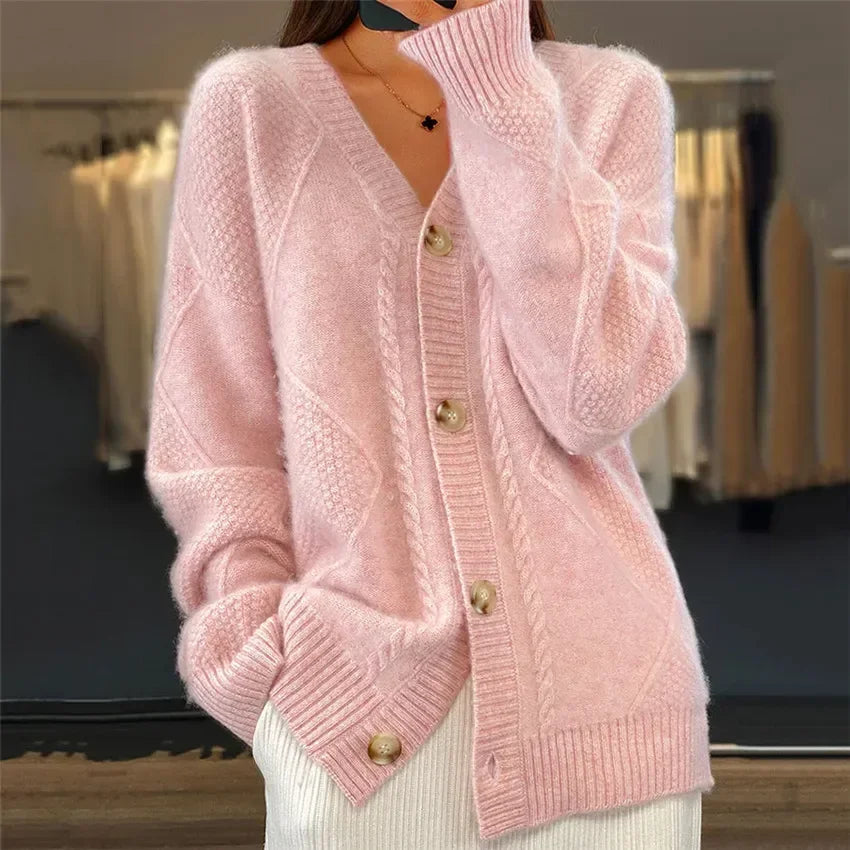 Button-Up Cardigan Soft-Knit