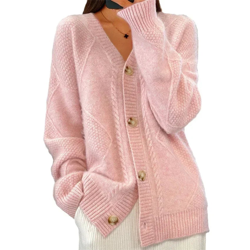 Button-Up Cardigan Soft-Knit