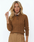 Cashmere Blend Sweater with Stand Collar