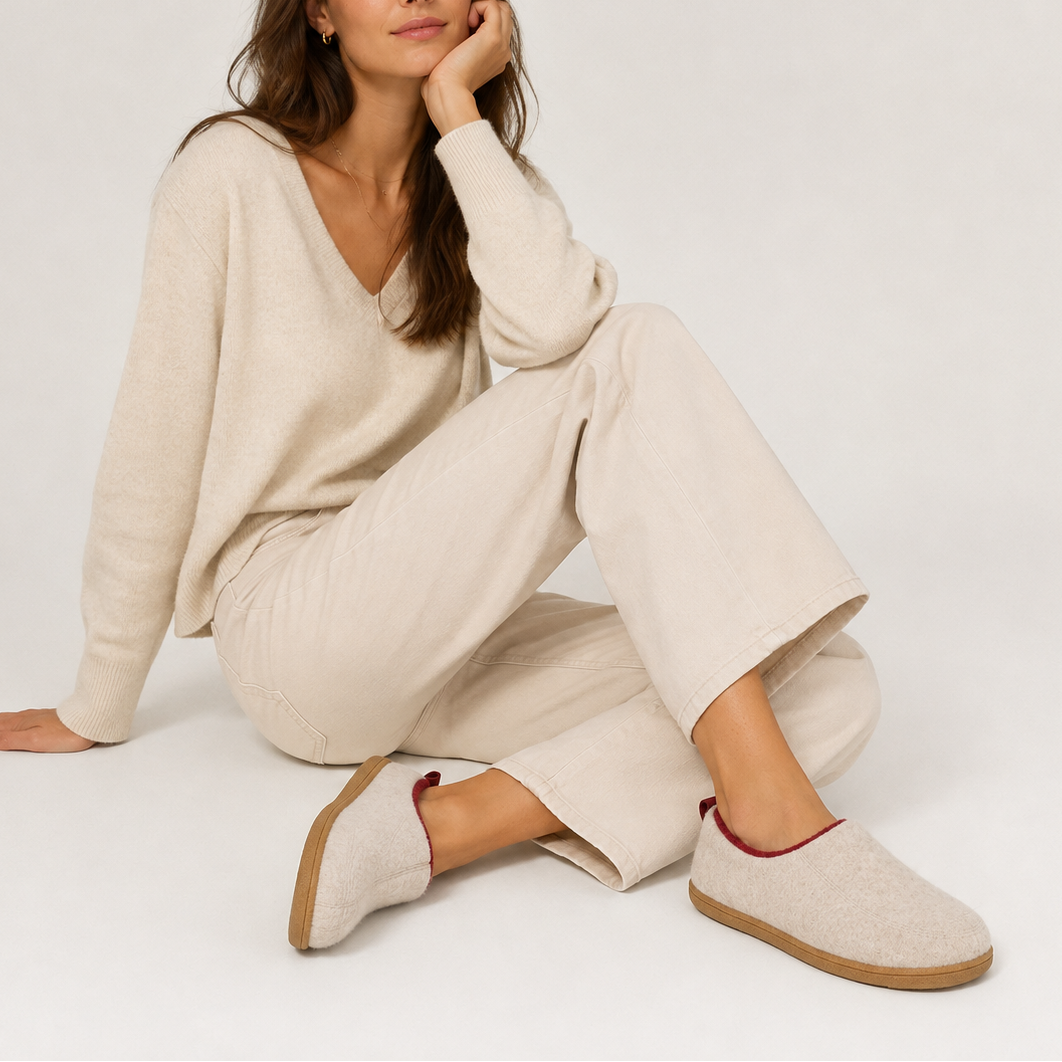 Fleece Lined Slippers Supportive House Shoes