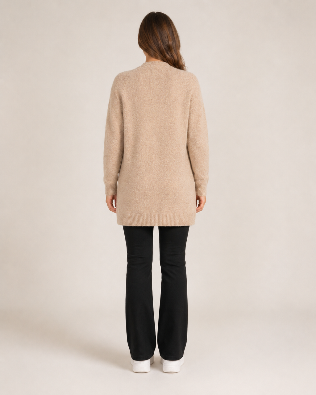 Longline Knitted Cardigan with Pockets