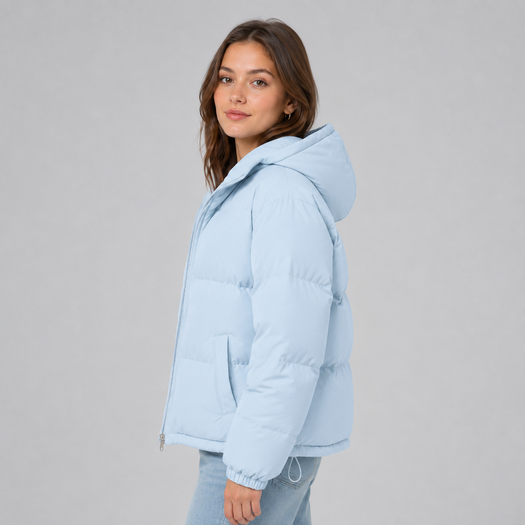 Hooded Puffer Jacket Cotton Padded