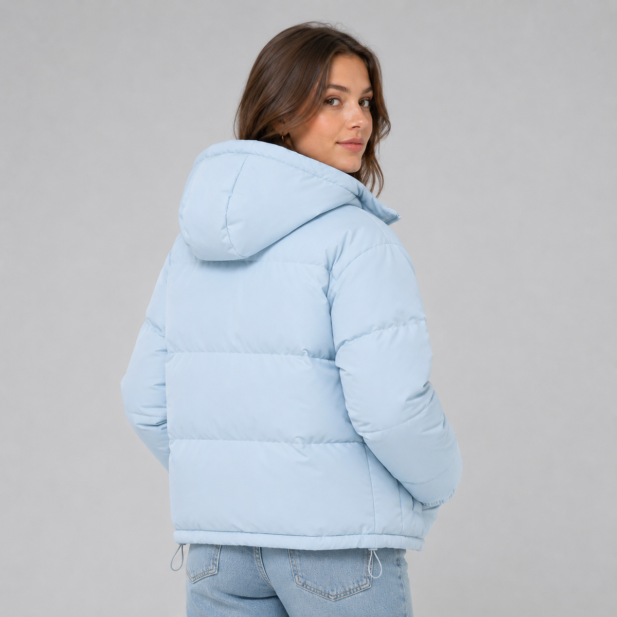 Hooded Puffer Jacket Cotton Padded