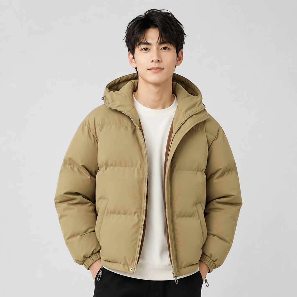 Hooded Puffer Jacket Cotton Padded