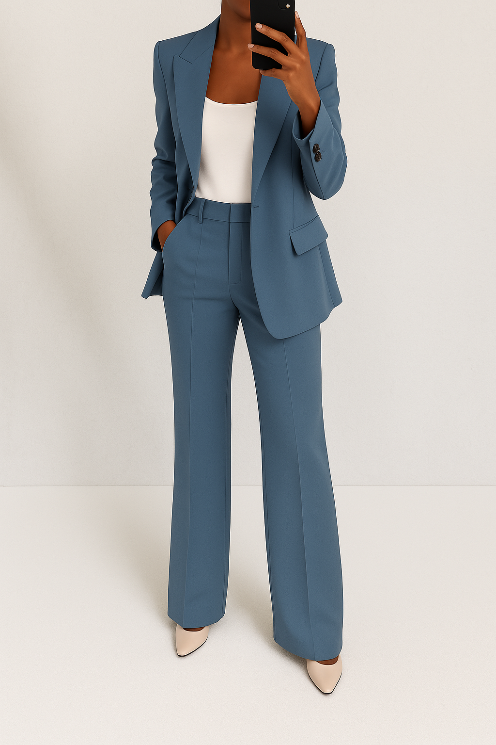 Tailored Two-Piece Suit Set