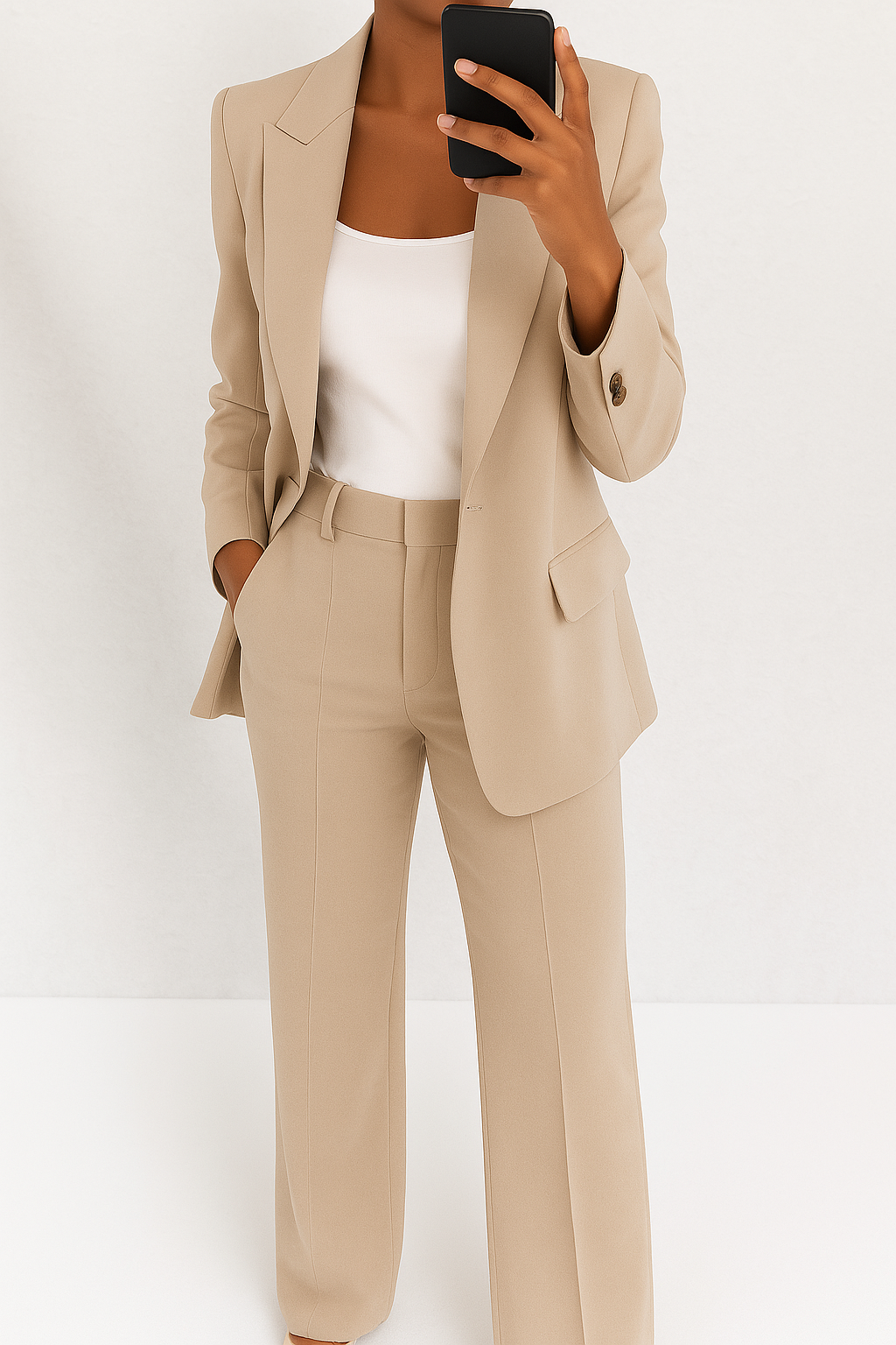 Tailored Two-Piece Suit Set