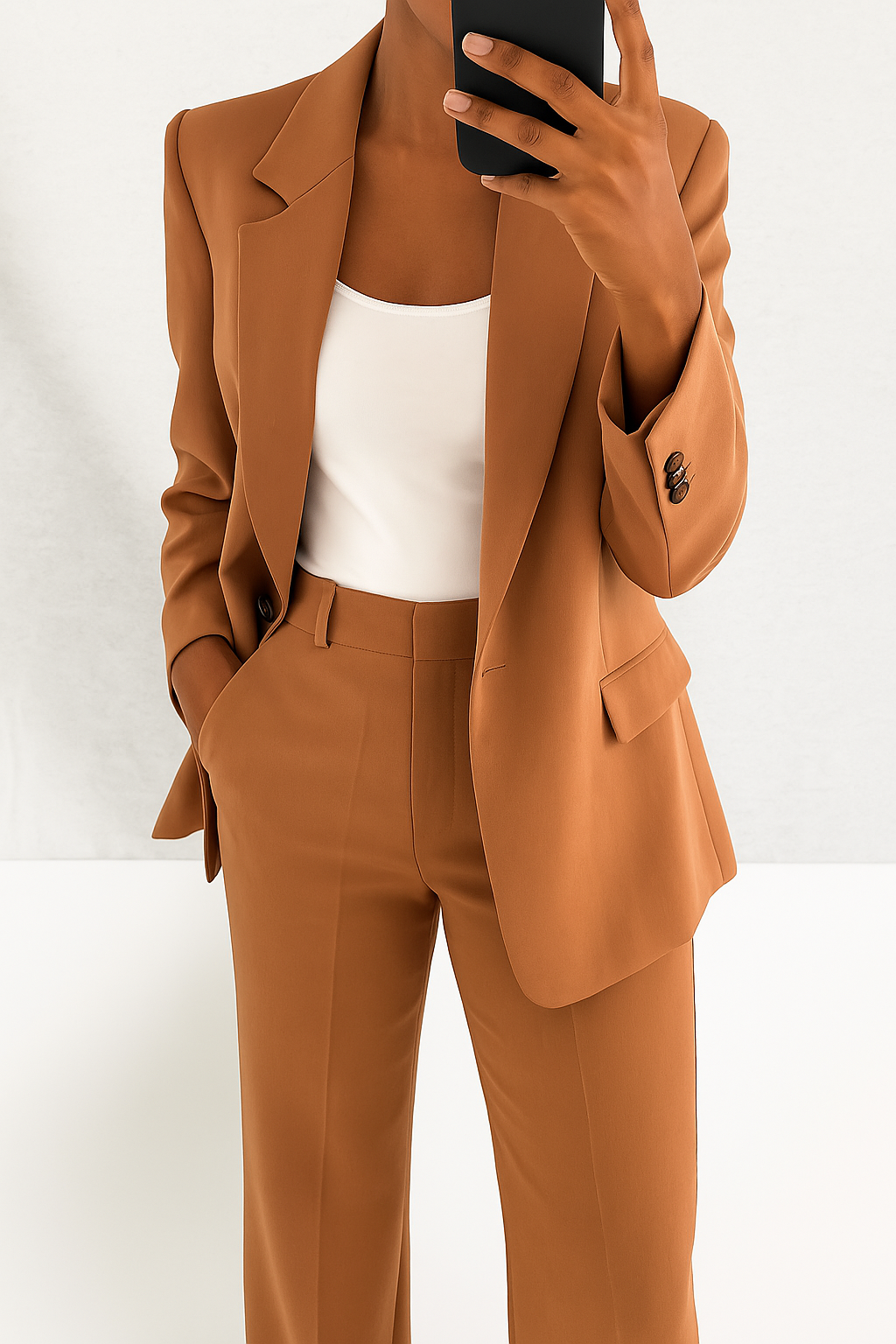 Tailored Two-Piece Suit Set