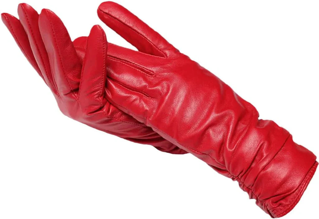 Classic Black Leather Gloves for Men and Women – Warm Winter Accessory 1