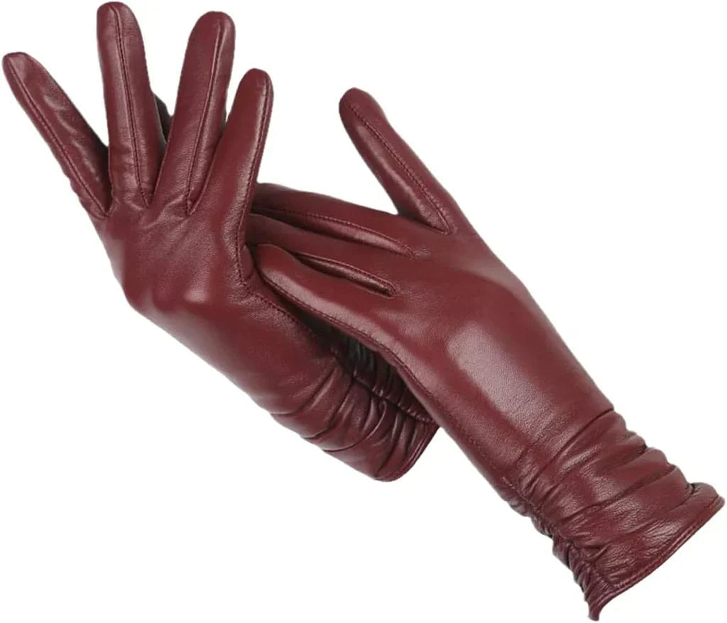 Classic Black Leather Gloves for Men and Women – Warm Winter Accessory 3