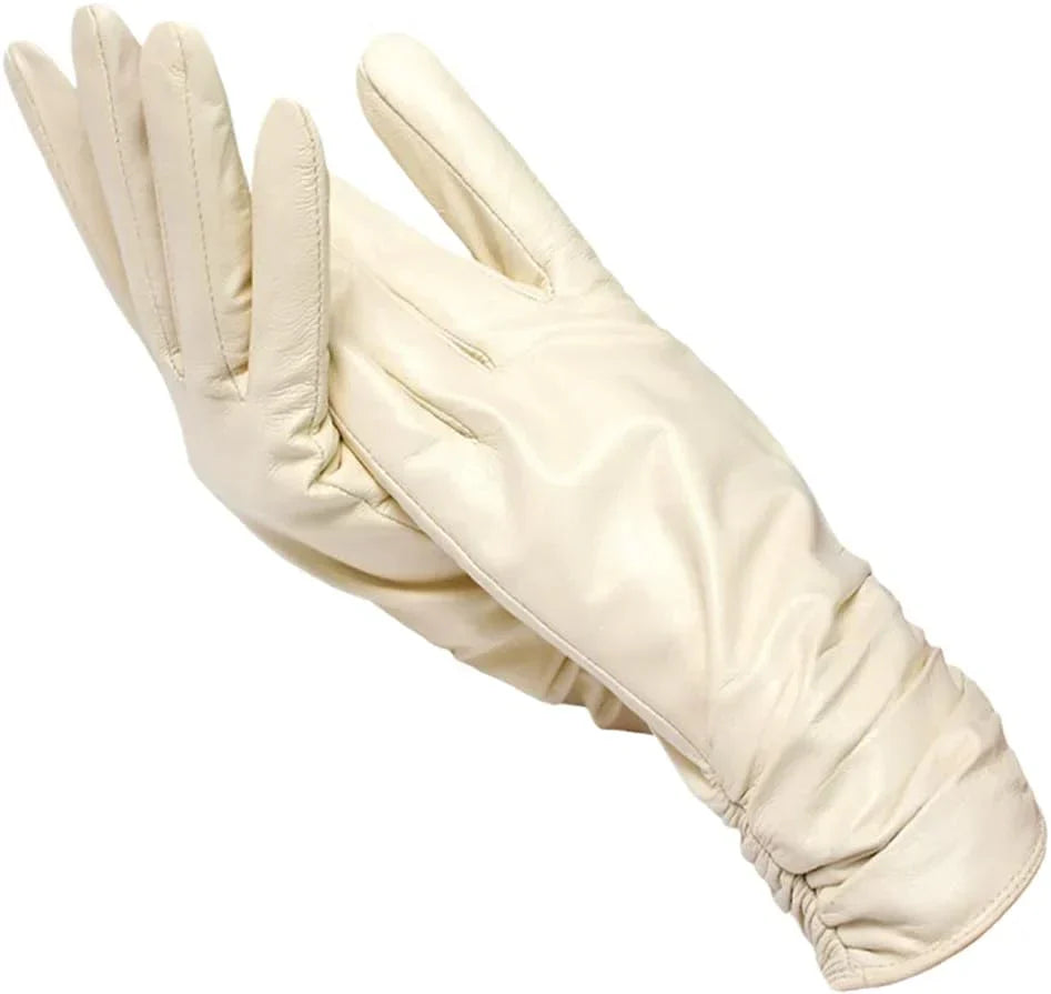 Classic Black Leather Gloves for Men and Women – Warm Winter Accessory 8