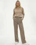 Classic Wool Trousers with High-Waist