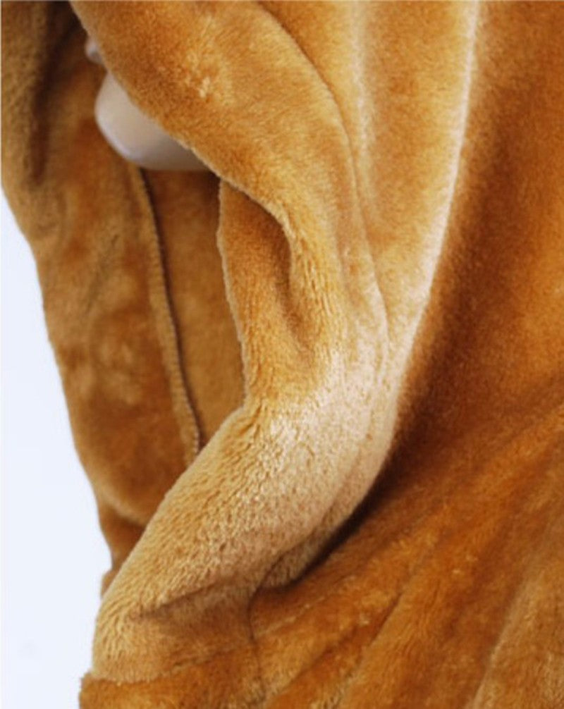 Hooded Bathrobe Long Tie Belt
