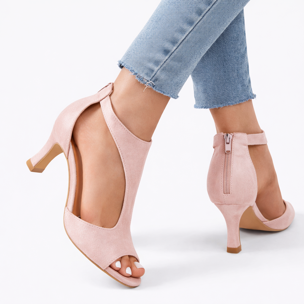 ComfortStep - Heeled Sandals with Cushioned Support & Elegant Cut-Out Design 4