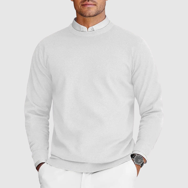 Lightweight Crew Neck Sweater in Soft Knit