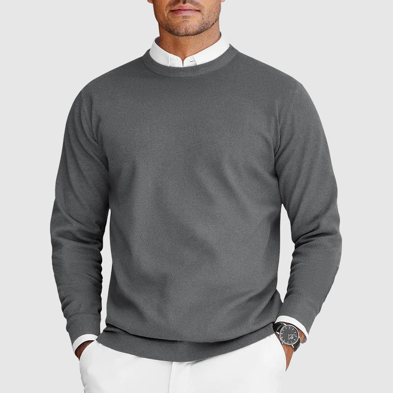 Lightweight Crew Neck Sweater in Soft Knit