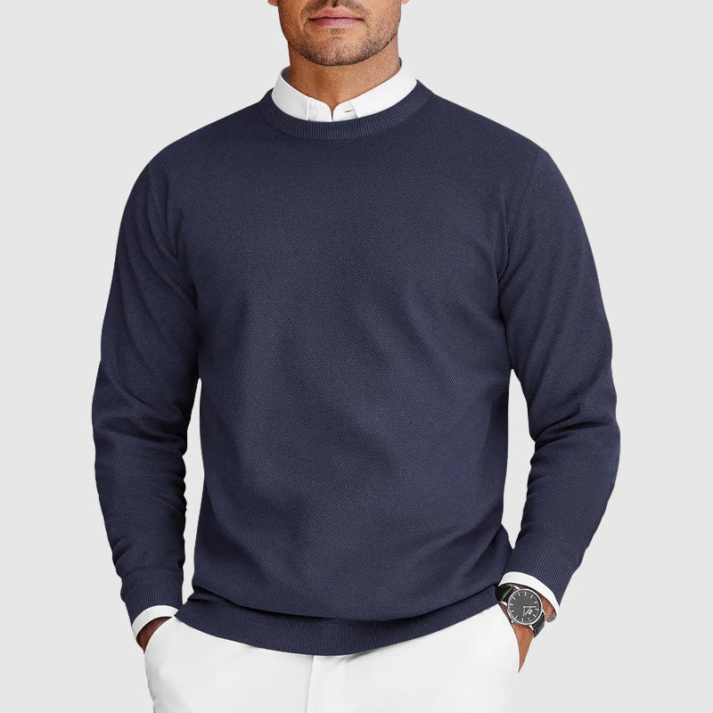 Lightweight Crew Neck Sweater in Soft Knit