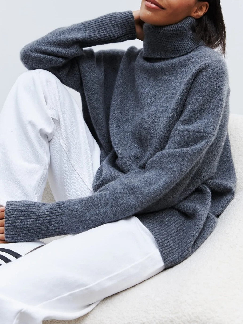 Turtleneck Sweater Merino Wool Blend